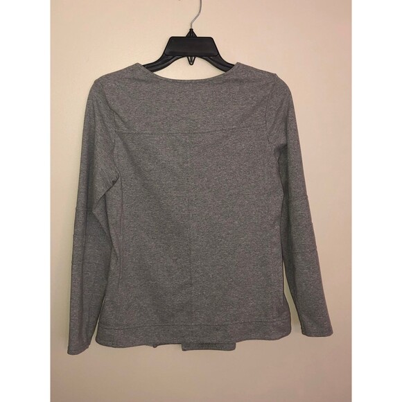 NEON BUDDHA HEATHER GRAY FULL OFF CENTER ZIP SWEATSHIRT Size extra small - Picture 7 of 9